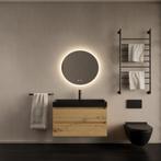 Badkamermeubelset Gliss Design Milan Met Lako Mat Zwarte, Ophalen of Verzenden, Nieuw, Bad