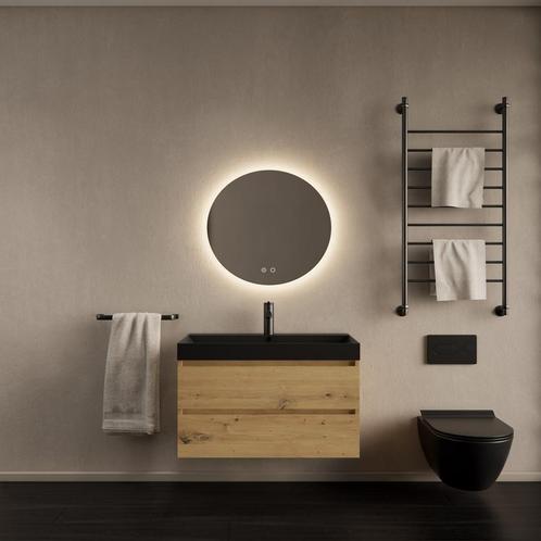 Badkamermeubelset Gliss Design Milan Met Lako Mat Zwarte, Doe-het-zelf en Verbouw, Sanitair, Bad, Nieuw, Ophalen of Verzenden