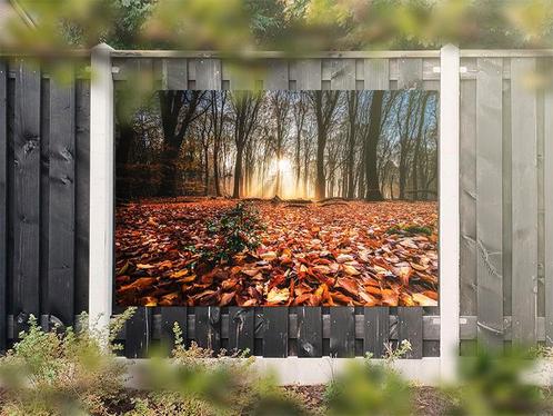 NR 1303: Tuinposter bos herfstkleuren 120x180cm, Tuin en Terras, Tuinwanddecoratie, Nieuw