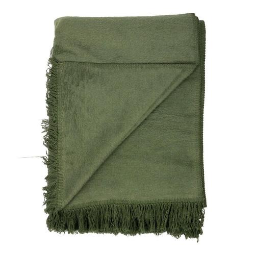 plaid uni appel groen xl 150x200cm, Huis en Inrichting, Woonaccessoires | Overige, Verzenden