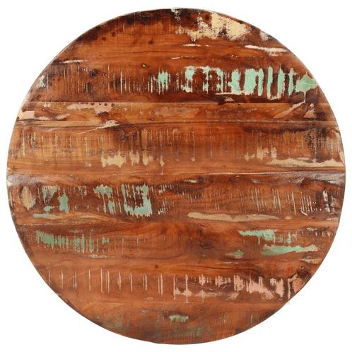 vidaXL Tafelblad rond Ø 90x2,5 cm massief gerecycled hout, Huis en Inrichting, Tafels | Eettafels, Nieuw, Verzenden