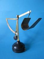 Post/brieven weegschaal - messing, hout - brievenweger