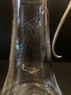 Kan (2) - Glas en metaal/verzilverd - Antiek, Antiek en Kunst