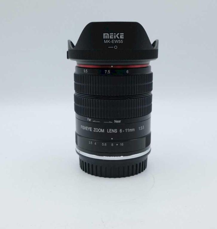 Meike MK 6-11mm f/3.5 Fish Eye Canon EF OCCASION (647), Audio, Tv en Foto, Fotografie | Lenzen en Objectieven, Zo goed als nieuw