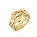 Gouden ring van een riem met gesp | Vintage, Sieraden, Tassen en Uiterlijk, Ringen, Gebruikt, Overige kleuren, Ophalen of Verzenden