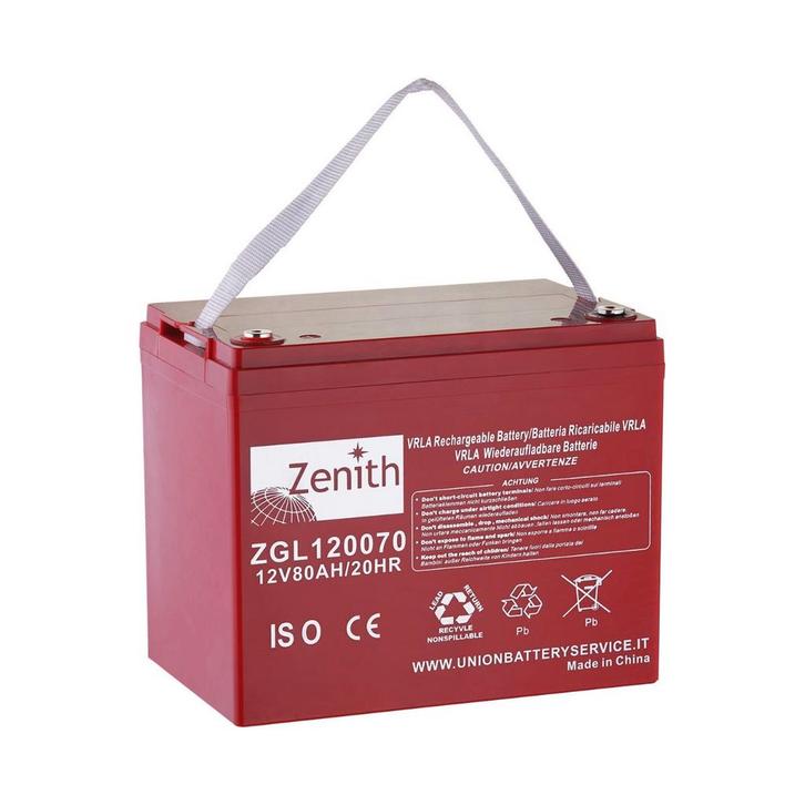 Zenith VRLA accu | ZGL120070 | 12V 80Ah, Auto-onderdelen, Accu's en Toebehoren, Ophalen of Verzenden