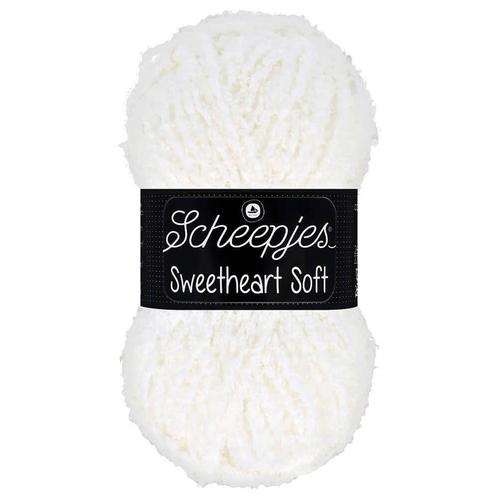 Scheepjes Sweetheart Soft - 01 naturel - Polyester Garen, Hobby en Vrije tijd, Breien en Haken, Ophalen of Verzenden