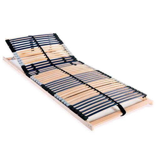 vidaXL Lattenbodem met 42 latten 7 zones 80x200 cm, Huis en Inrichting, Slaapkamer | Bedden, 80 cm, 200 cm, Eenpersoons, Nieuw