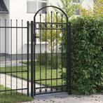vidaXL Poort met gebogen bovenkant en 2 palen 105x204 cm, Verzenden, Nieuw