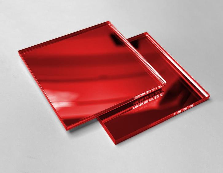 Set van 30 kleine vierkante spiegeltjes (3x30x30 mm, rood), Doe-het-zelf en Verbouw, Gereedschap | Handgereedschap, Nieuw, Ophalen of Verzenden