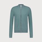 -40% Blue Industry  Blue Industry Structuur gebreid rits ves, Verzenden, Nieuw, Groen