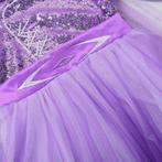 Prinsessenjurk - Paarse Elsa jurk - Lange mouw, Kinderen en Baby's, Carnavalskleding en Verkleedspullen, Nieuw, Ophalen of Verzenden