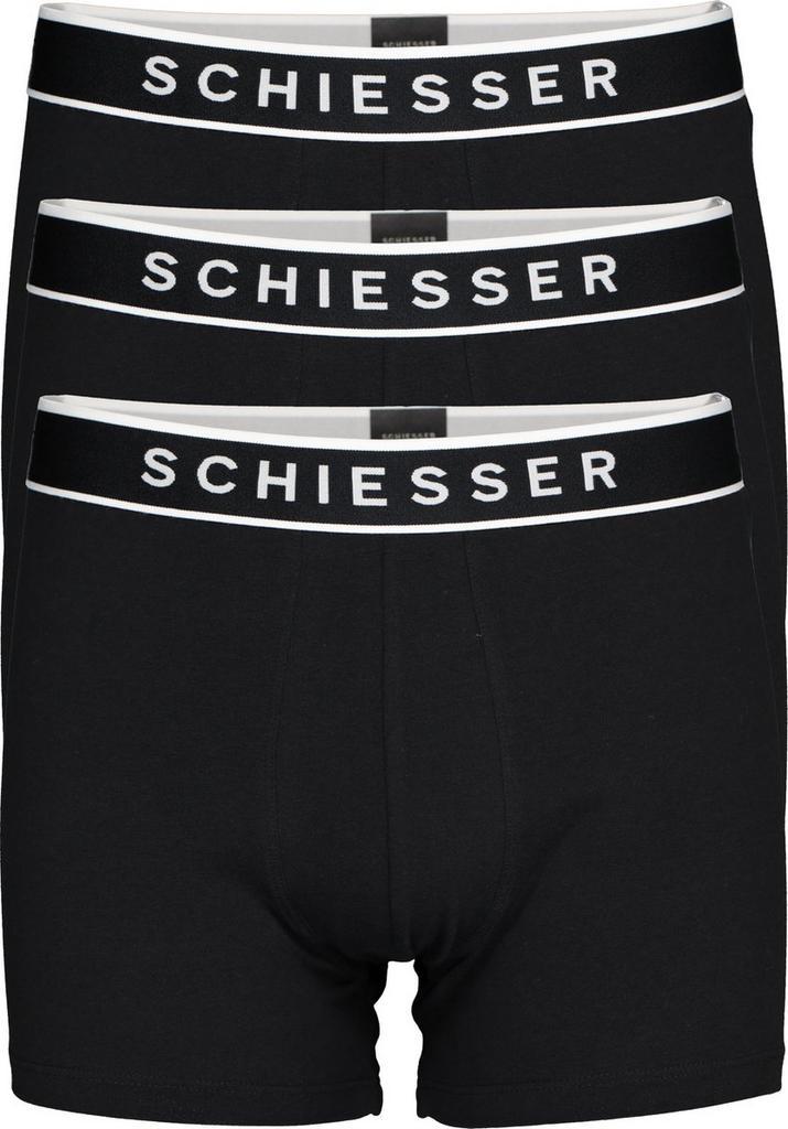 Schiesser - Maat XXL - 95/5 Organic Heren Shorts - Zwart - 3, Kleding | Heren, Ondergoed, Verzenden