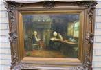 Johannes Jan de Jong (1864-1901) - Bijbel lezen, Antiek en Kunst, Kunst | Schilderijen | Klassiek