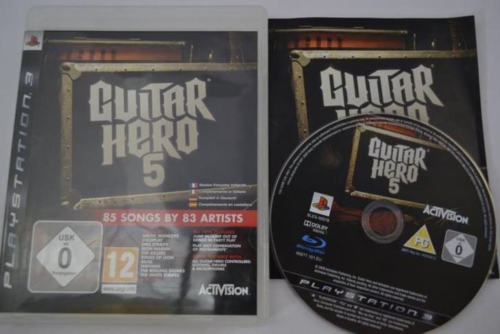 Guitar Hero 5 (PS3), Spelcomputers en Games, Games | Sony PlayStation 3, Zo goed als nieuw, Verzenden