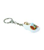 Sleutelhanger met 1 klompje van 4 cm Wit, Ophalen of Verzenden, Nieuw
