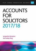 CLP legal practice guides: Accounts for solicitors by Jacqui, Verzenden, Gelezen, King, Kempton