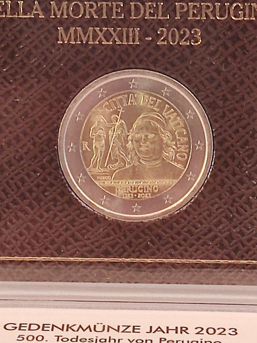 Vaticaan. 2 Euro 2023 Perugino + Manzoni (2 monete), Postzegels en Munten, Munten | Europa | Euromunten
