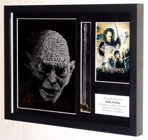 Lord of the Rings - Andy Serkis (Gollum) Premium 3d Framed, Verzamelen, Film en Tv