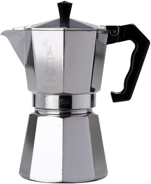 Bialetti Moka Express Espressomachine, Aluminium, Grijs, 6 K, Witgoed en Apparatuur, Koffiezetapparaten, Nieuw, Verzenden