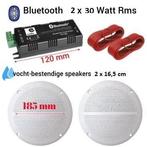 Bluetooth Vochtbestendige 2 x 30 Watt luidspreker  2x 16,cm, Nieuw, Ophalen of Verzenden, Speakers