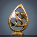 Two lovers - Beeld van serpetine steen, Antiek en Kunst, Kunst | Beelden en Houtsnijwerken, Ophalen of Verzenden