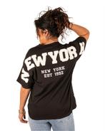 Zwart shirt New York van Flamant Rose, Kleding | Dames, Nieuw, Verzenden