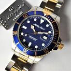 Mathey-Tissot - Swiss Diver - Deep Blue - 18K Gold - Zonder, Sieraden, Tassen en Uiterlijk, Horloges | Heren, Nieuw