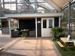 Showmodel Woodpro Platdak 500 x 250 cm zwart wit gespoten, Ophalen, 250 tot 500 cm, Blokhut, Zo goed als nieuw