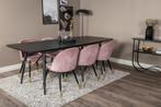 Eetkamerstoel - Sarah - Roze - Fluweel - Jörn, Huis en Inrichting, Stoelen, Verzenden, Nieuw