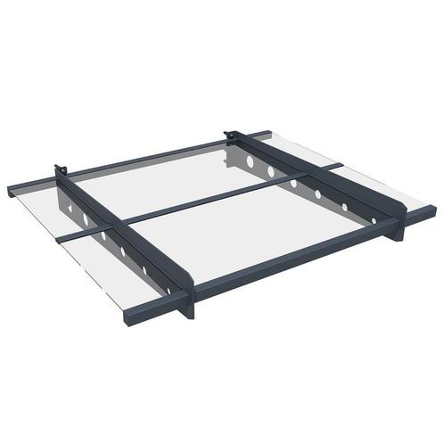 Deurluifel / Afdak Manila - 120 x 80 cm - Donkergrijs, Doe-het-zelf en Verbouw, Deuren en Horren, Nieuw, Verzenden