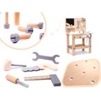 Speelgoed gereedschap werkbank van hout met accessoires, Ophalen of Verzenden, Nieuw