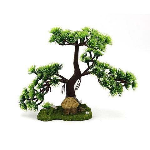 Bonsai boom met hutje OS-201 - aquarium decoratie, Dieren en Toebehoren, Vissen | Aquaria en Toebehoren, Sierelement, Nieuw, Ophalen of Verzenden