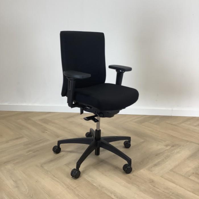 Dauphin ergonomisch bureaustoel, zwart - Gratis Bezorging, Huis en Inrichting, Bureaustoelen, Bureaustoel, Zwart, Gebruikt, Ergonomisch