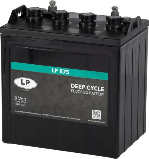 Landport (LP) Deep Cycle accu 8 volt 170 ah type DC LP 875, Zakelijke goederen, Machines en Bouw | Heftrucks en Intern transport