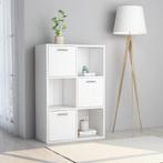 vidaXL Opbergkast 60x29,5x90 cm bewerkt hout wit, Verzenden, Nieuw, 50 tot 100 cm, Minder dan 100 cm