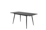 Eettafel Mick 120/160 x90 cm Zwart Uitschuibaar Jörn, Verzenden, Nieuw