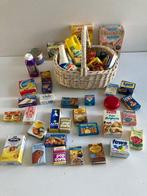 Themacollectie - Miniatuur supermarktverpakkingen en mandje, Antiek en Kunst