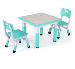 Verstelbare Kindertafel met 2 Stoelen voor Spelen en Leren, Verzenden, Nieuw