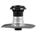 Platdak ontluchting dubbelwandig met kunststof kap, Doe-het-zelf en Verbouw, Verzenden, Nieuw