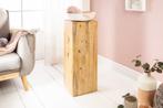 Massief houten decoratieve kolom COLUMNA 75cm acacia teak, Huis en Inrichting, Woonaccessoires | Wandplanken en Boekenplanken