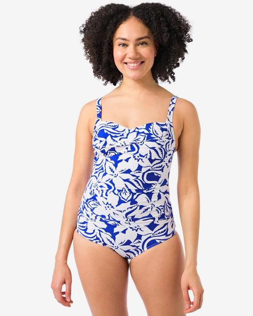 HEMA Dames badpak control blauw korting, Kleding | Dames, Overige Dameskleding, Nieuw, Verzenden