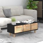 vidaXL Salontafel 80x40x30 cm bewerkt hout en grenenhout, Minder dan 50 cm, 50 tot 100 cm, Verzenden, Nieuw