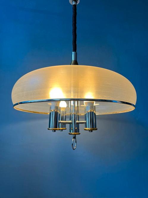 Mid Century Pendant Lamp Chandelier / Space Age Light Fixtur, Huis en Inrichting, Lampen | Hanglampen, Nieuw, Ophalen of Verzenden