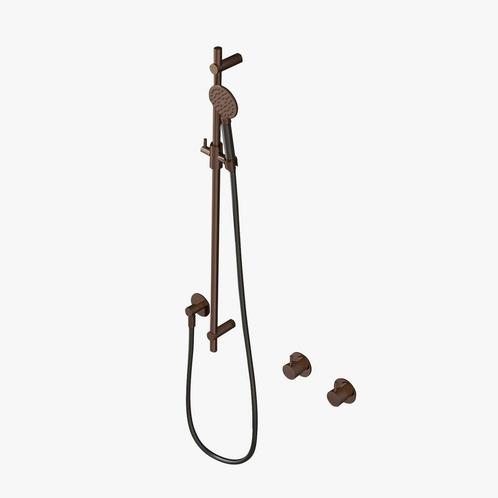 Glijstangset Hotbath Cobber Met Wandaansluitbocht En, Doe-het-zelf en Verbouw, Sanitair, Kraan, Nieuw, Chroom, Ophalen of Verzenden