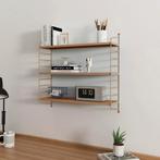 [en.casa] Wandplank Strängnäs verstelbaar 50x60x15 cm lichtb, Verzenden, Nieuw