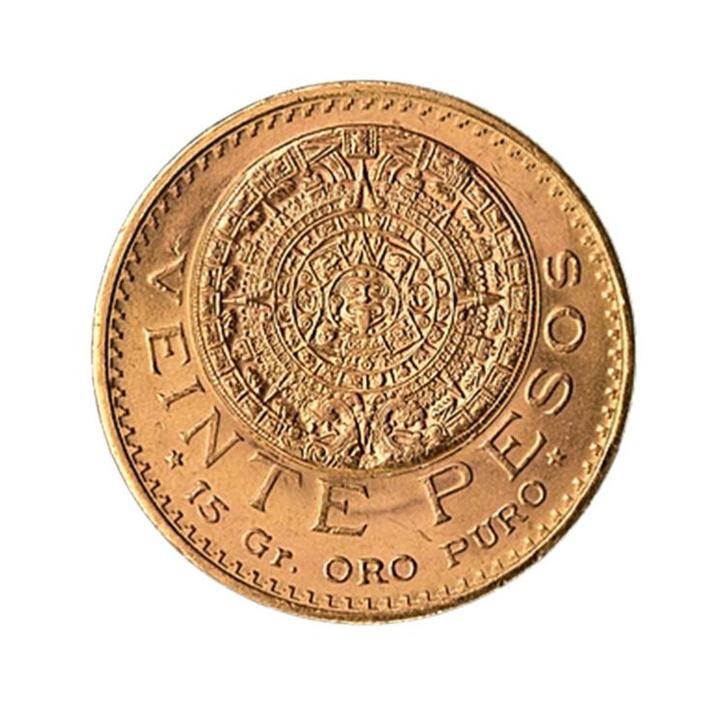 Gouden 20 pesos munt Mexico, Postzegels en Munten, Edelmetalen en Baren, Verzenden