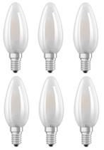 6 stuks Osram LED kaarslamp E14 1.5W 136lm 2700K Mat Niet..., Ophalen of Verzenden, Nieuw
