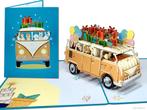 Vrolijke hondjes in Volkswagen busje vol cadeautjes en ba..., Verzenden, Nieuw