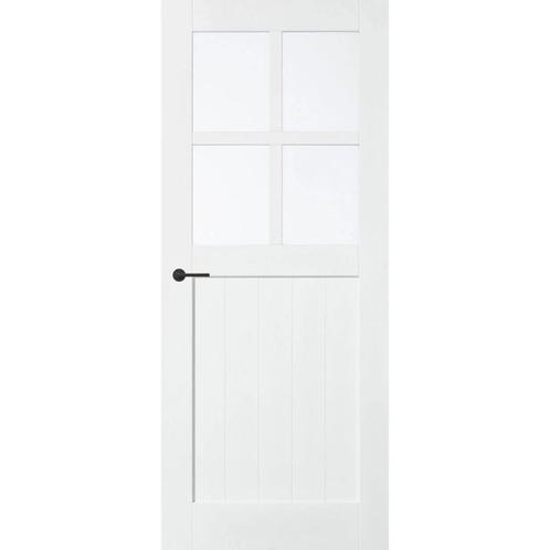 Skantrae SKS2516 Barndeur 93x231,5 (Stomp, Blankglas), Doe-het-zelf en Verbouw, Deuren en Horren, Nieuw, Glas, Hout, Binnendeur